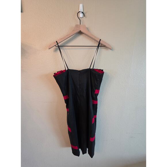 Betsy & Adam Women's Formal Dress SZ 6 Red Black Goth Vampire - Picture 2 of 7